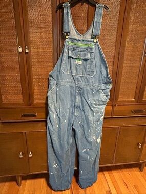 Liberty Denim Overalls with Paint Splatter